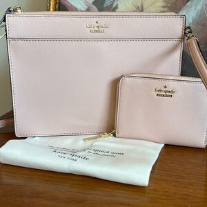 NWOT kate spade Cameron Street Blush Pink Crossbody & matching wallet